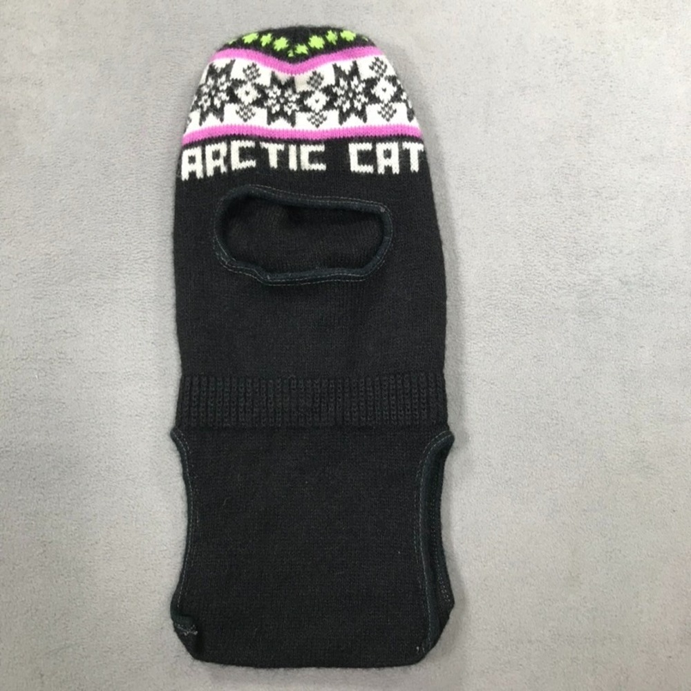 Vintage Arctic Cat Beanie Snowmobile Sled Knit Hat Winter Cap Ski Mask Sheisty *